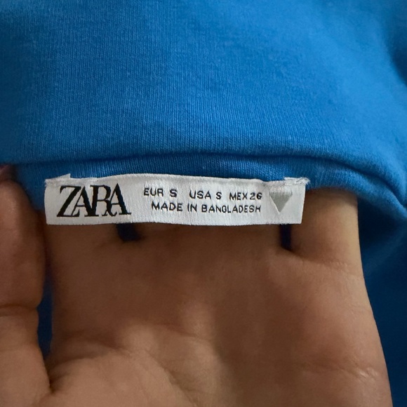 Zara Strapless Vibrant Blue Dress - Picture 3 of 3